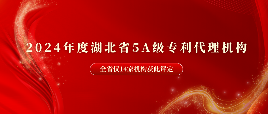 智權獲評2024年度湖北省5A級專利代理機構